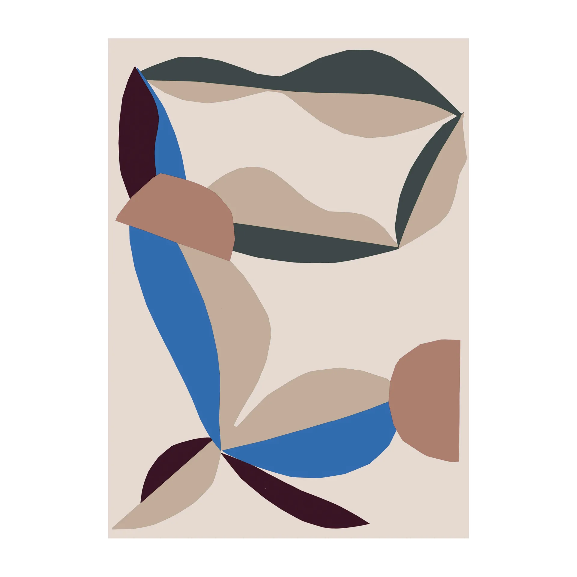 Plaid Berry 130x180 cm, Cotton-red-electric-blue Marimekko