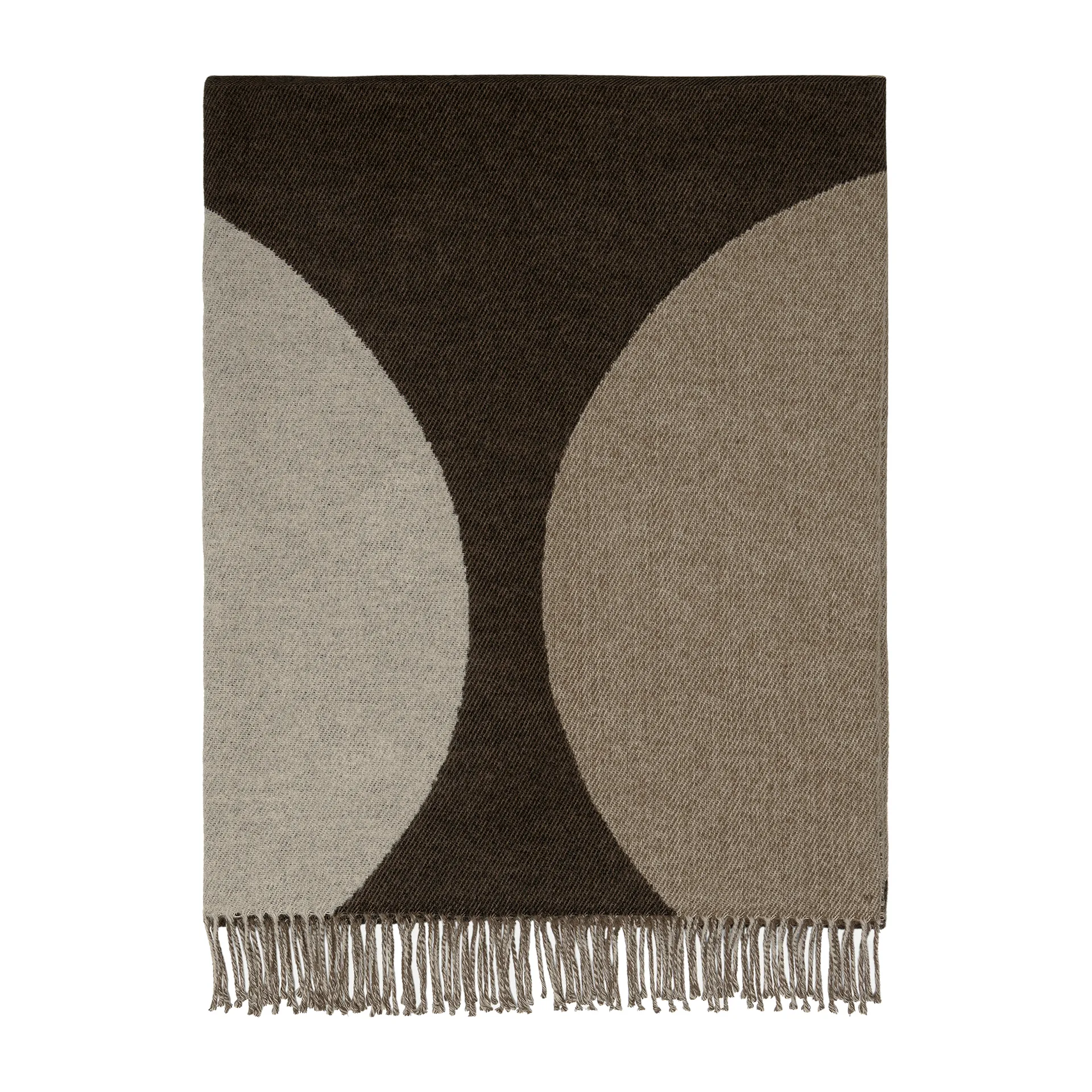 Plaid Härkä 170x130 cm, nero-marrone-beige Marimekko