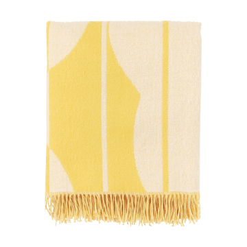 Plaid lana Vesi Unikko 140x180 cm - Spring yellow-ecru - Marimekko