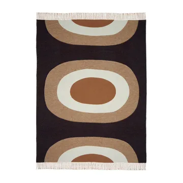 Plaid Melooni 130x170 cm - Marrone-bianco sporco-blu scuro - Marimekko
