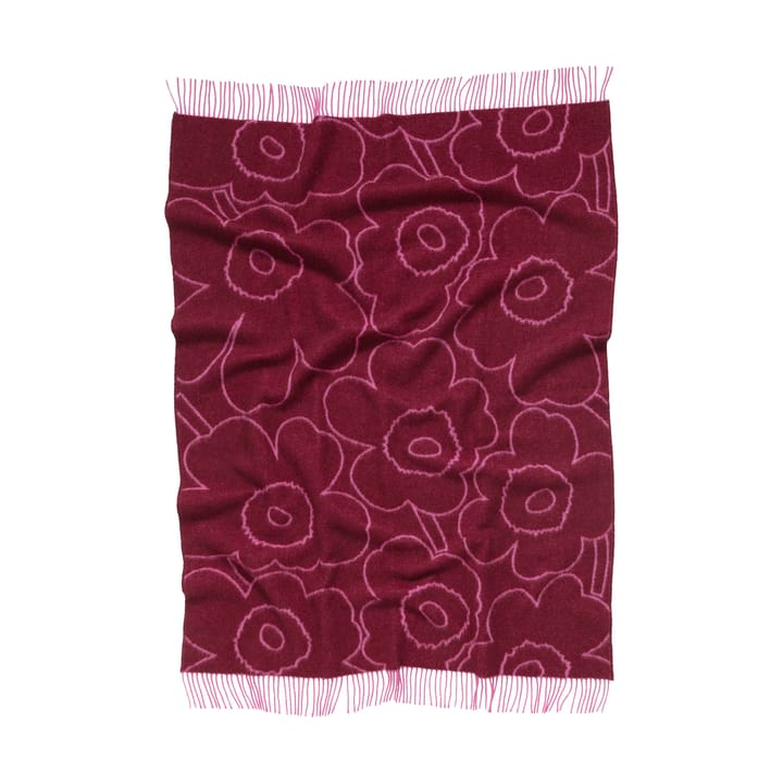 Plaid Piirto Unikko 130x170 cm, Bordeaux-fucsia Marimekko