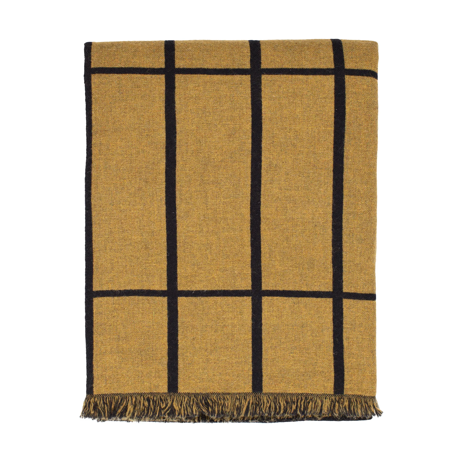 Plaid Tiiliskivi 140x180 cm, Caviar-gold Marimekko