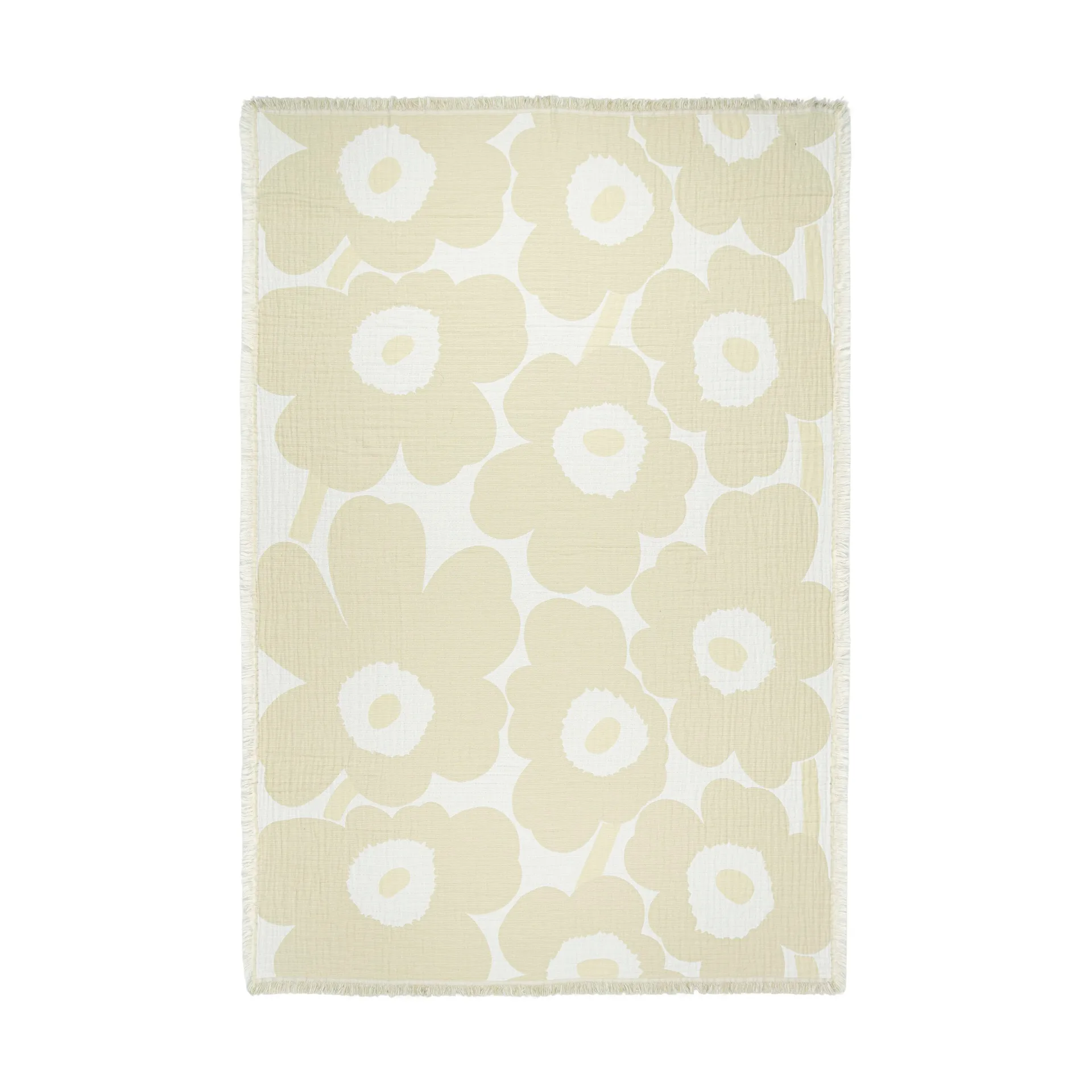 Plaid Unikko 150x220 cm, Ecru Marimekko