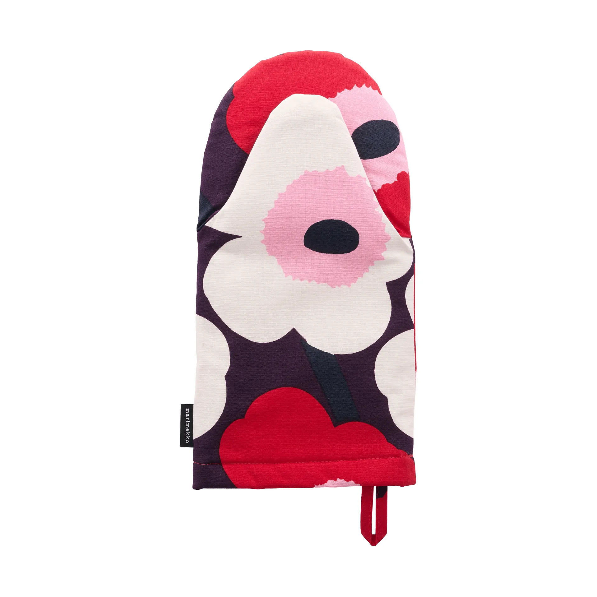 Presina Marimekko Pieni Unikko, Plum-cranberry-off white-rose Marimekko