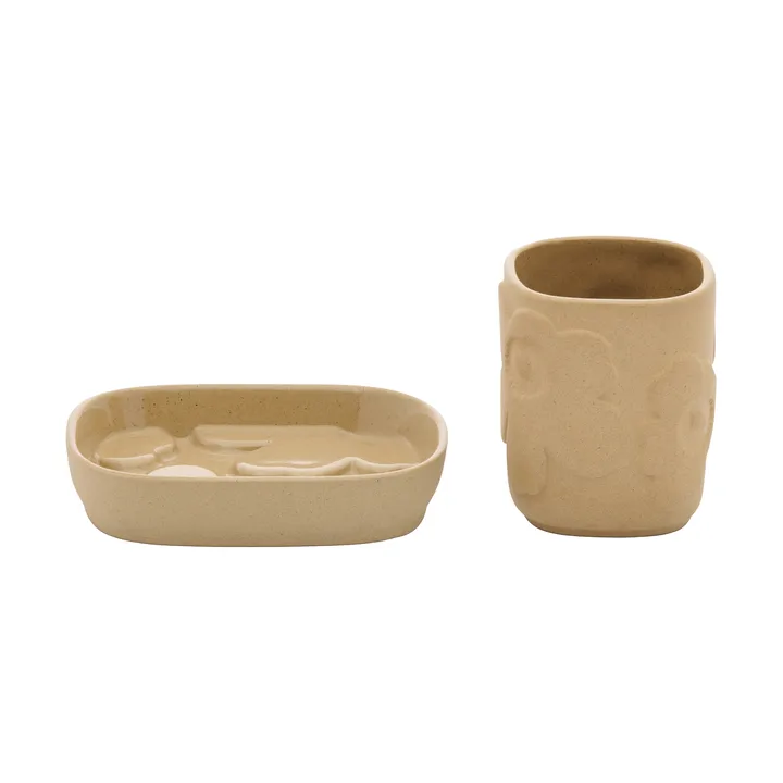 Set bagno 2 pezzi Marimekko Unikko - Arenaria - Marimekko