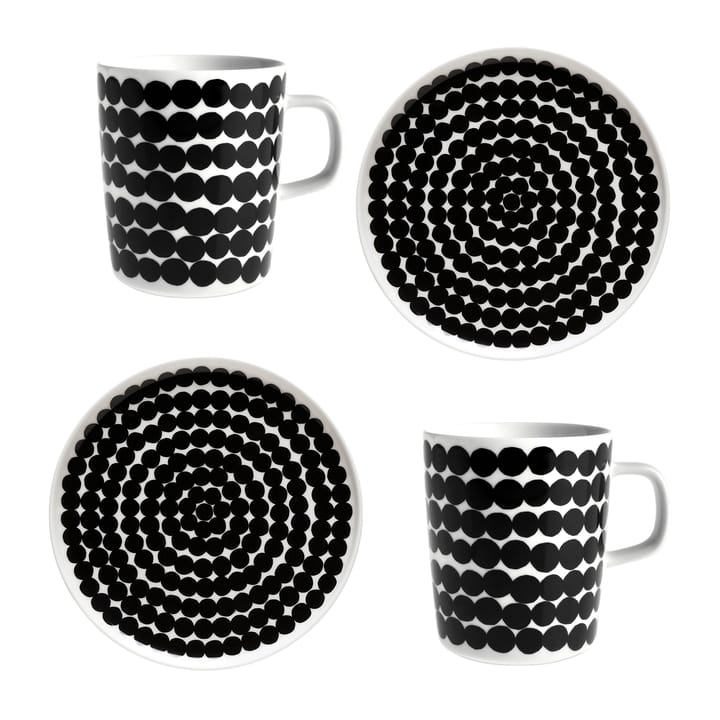 Set colazione Räsymmatto - Bianco-nero - Marimekko