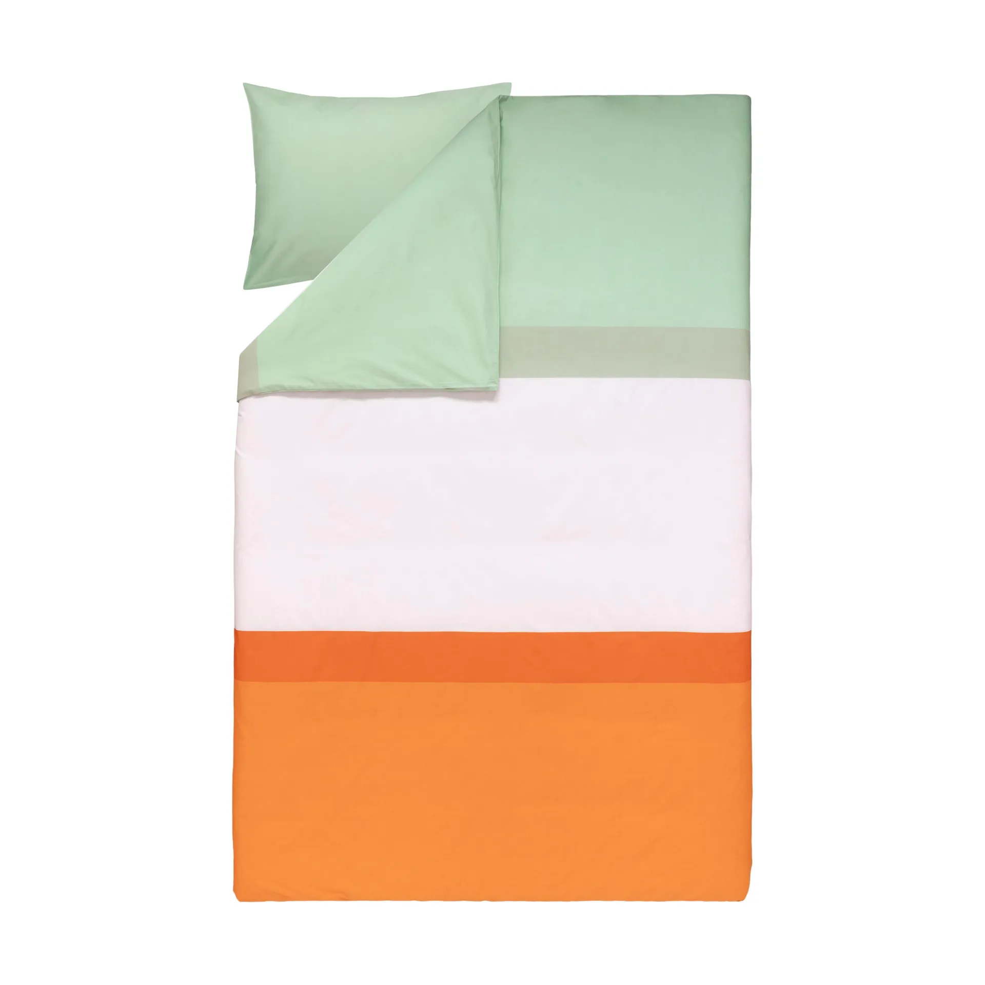 Set da letto Hennika 150x210 cm+50x60 cm, Arancio-rosa chiaro-salvia Marimekko