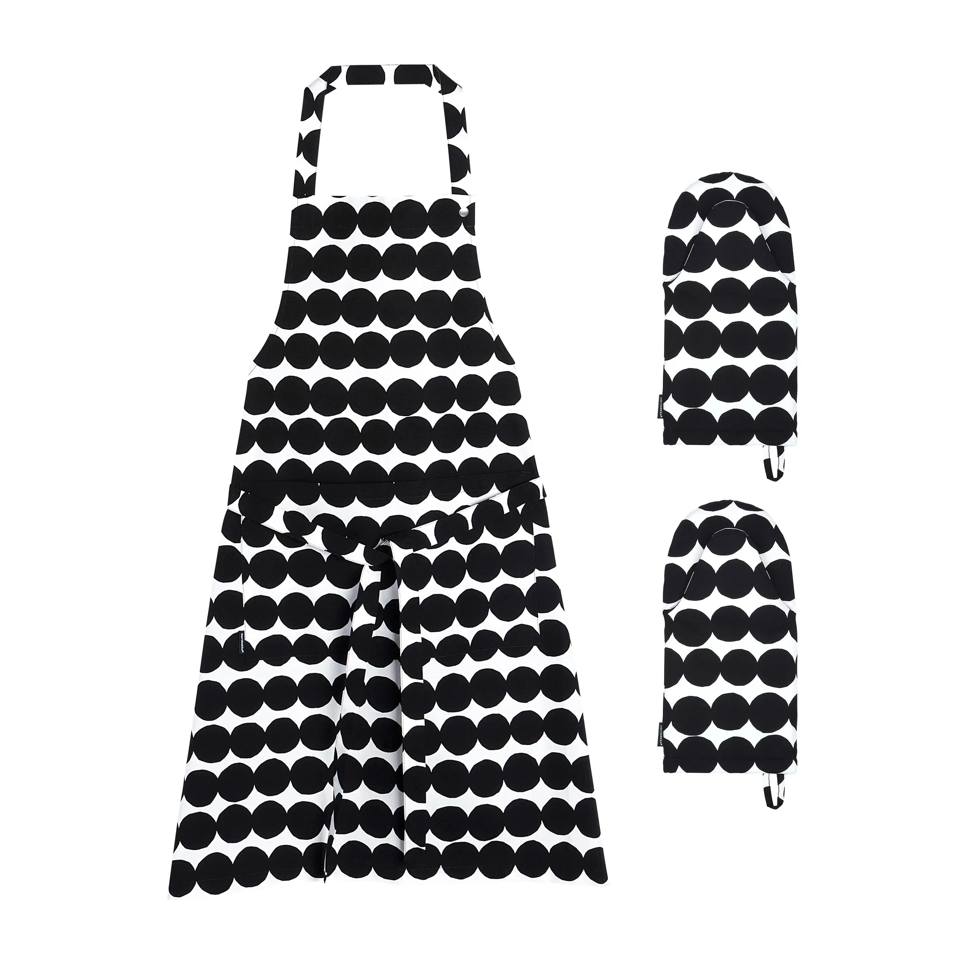 Set tessili da cucina Räsymatto , Bianco-nero Marimekko
