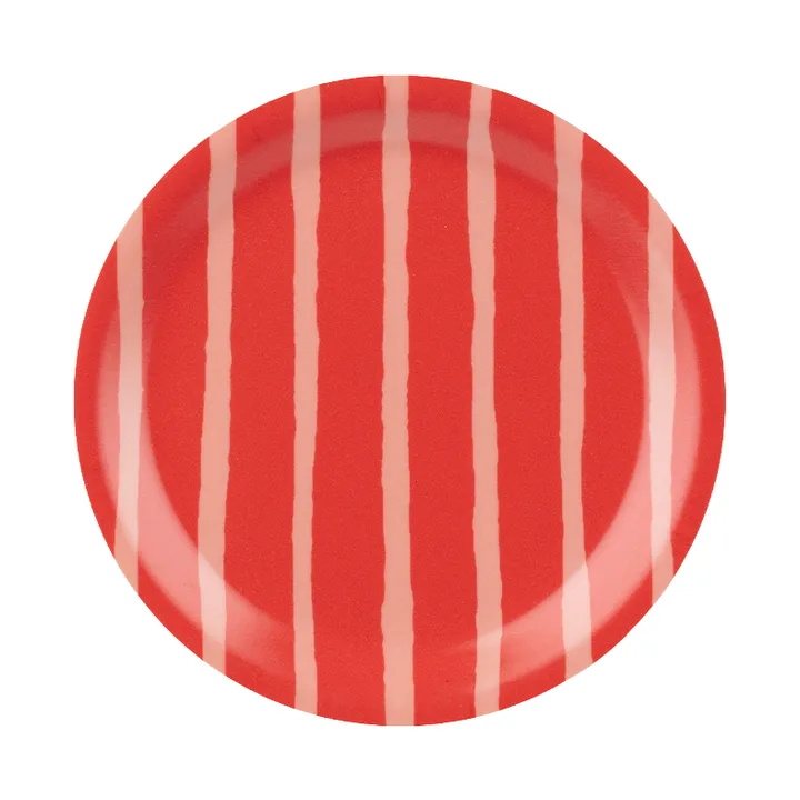 Sottobicchiere Piccolo - Rosso salmone-arancione rosso, Ø11 cm - Marimekko