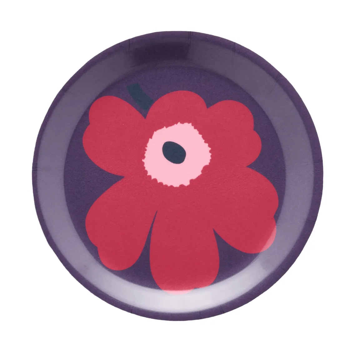 Sottobicchiere Unikko, Prugna-mirtillo rosso-rosa, Ø11 cm Marimekko