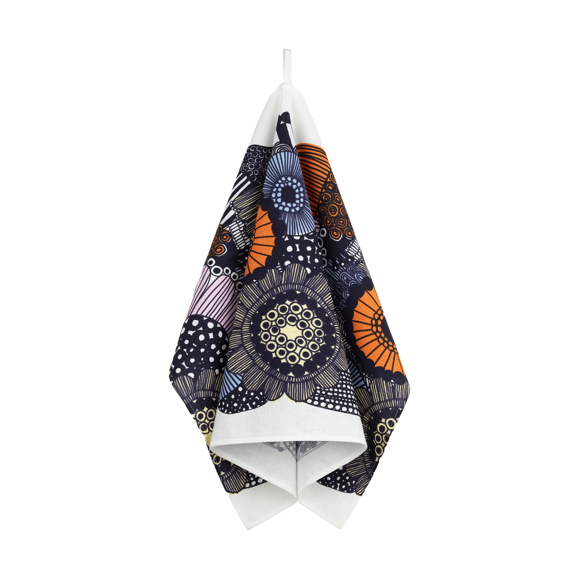 Strofinaccio da cucina Siirtolapuutarha 47x70 cm, Bianco-giallo-Arancio-azzurro Marimekko