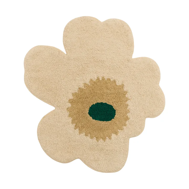 Tappeto bagno Marimekko Unikko 73x74 cm - Hay-sand-emerald - Marimekko