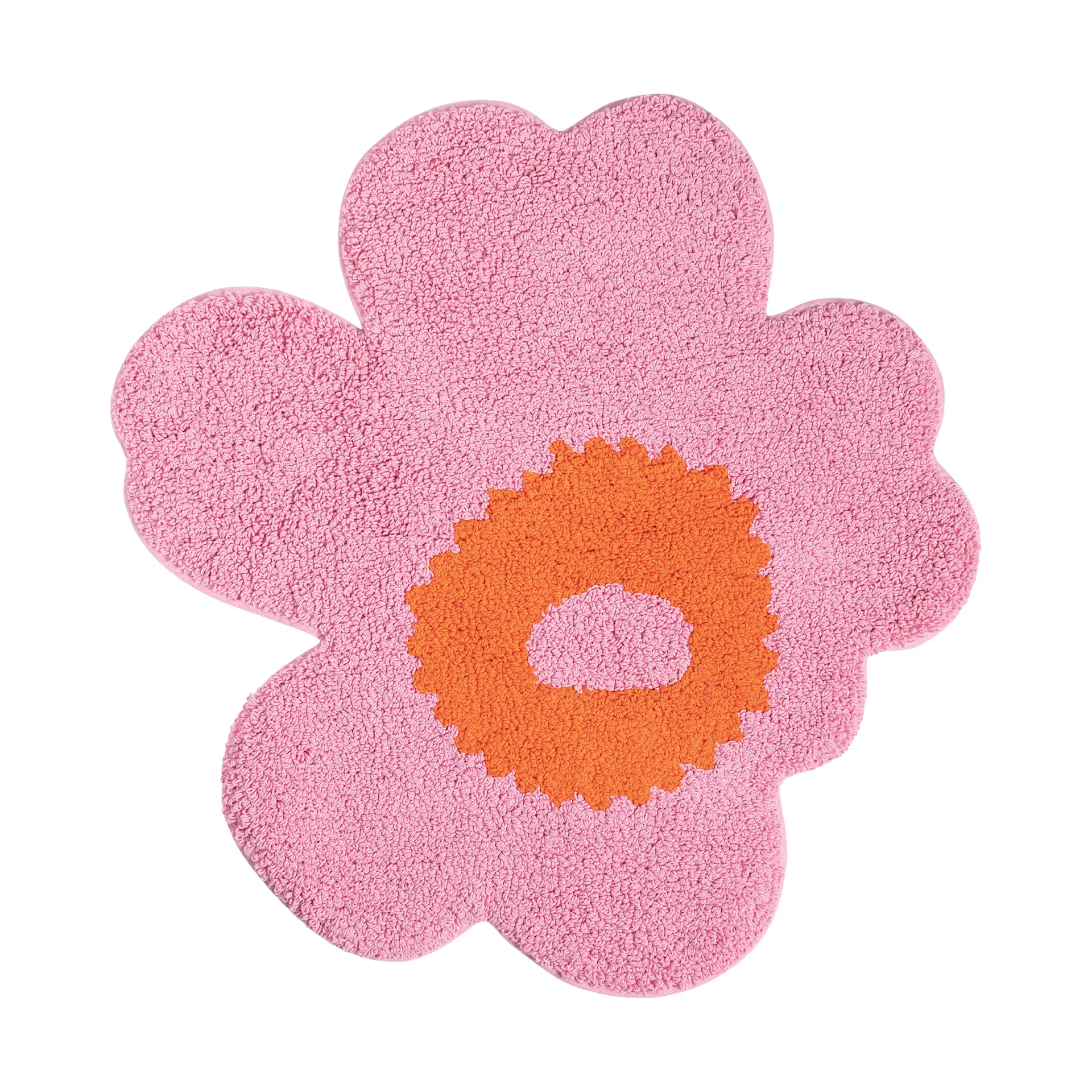 Tappeto bagno Marimekko Unikko 73x74 cm, Pink-orange Marimekko