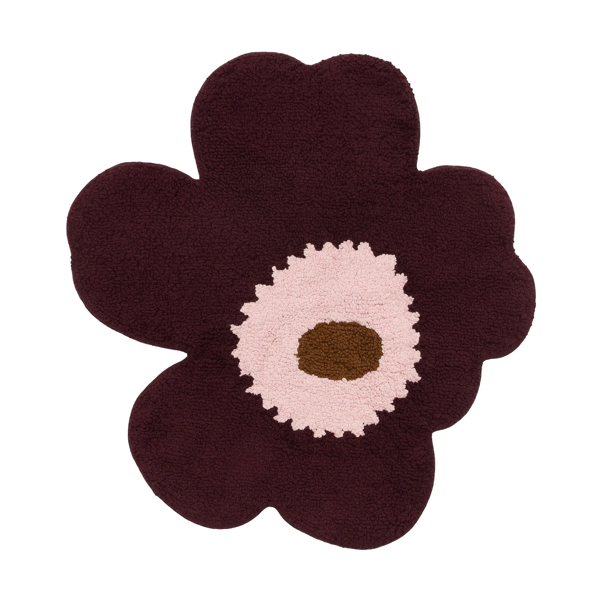 Tappeto bagno Marimekko Unikko 73x74 cm, Plum-pink-toffee Marimekko