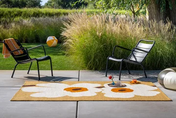 Tappeto da esterno Unikko anniversary - Honey, 200x280 cm - Marimekko