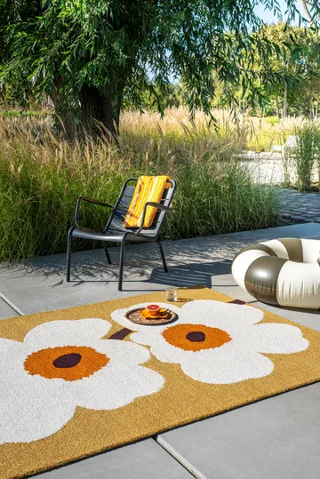 Tappeto da esterno Unikko anniversary - Honey, 200x280 cm - Marimekko