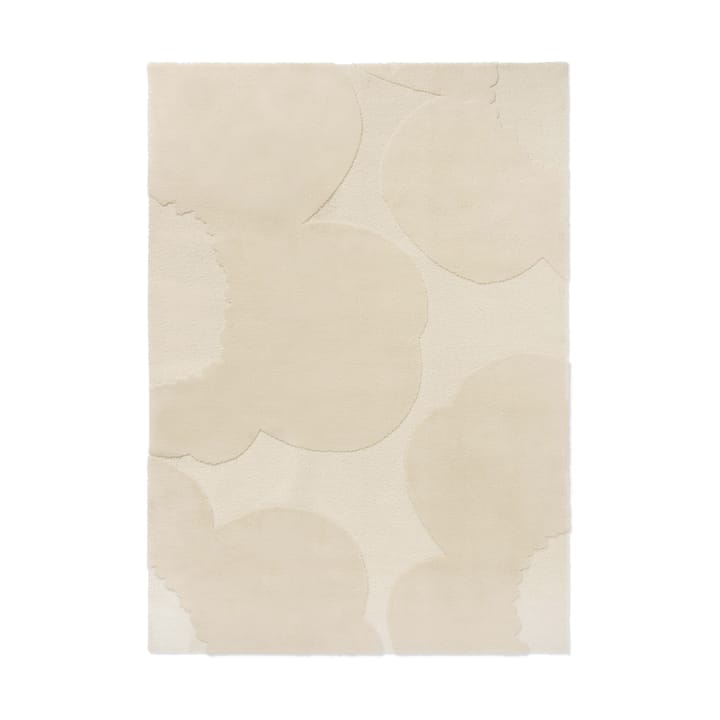 Tappeto in lana Iso Unikko - Bianco Naturale, 170x240 cm - Marimekko