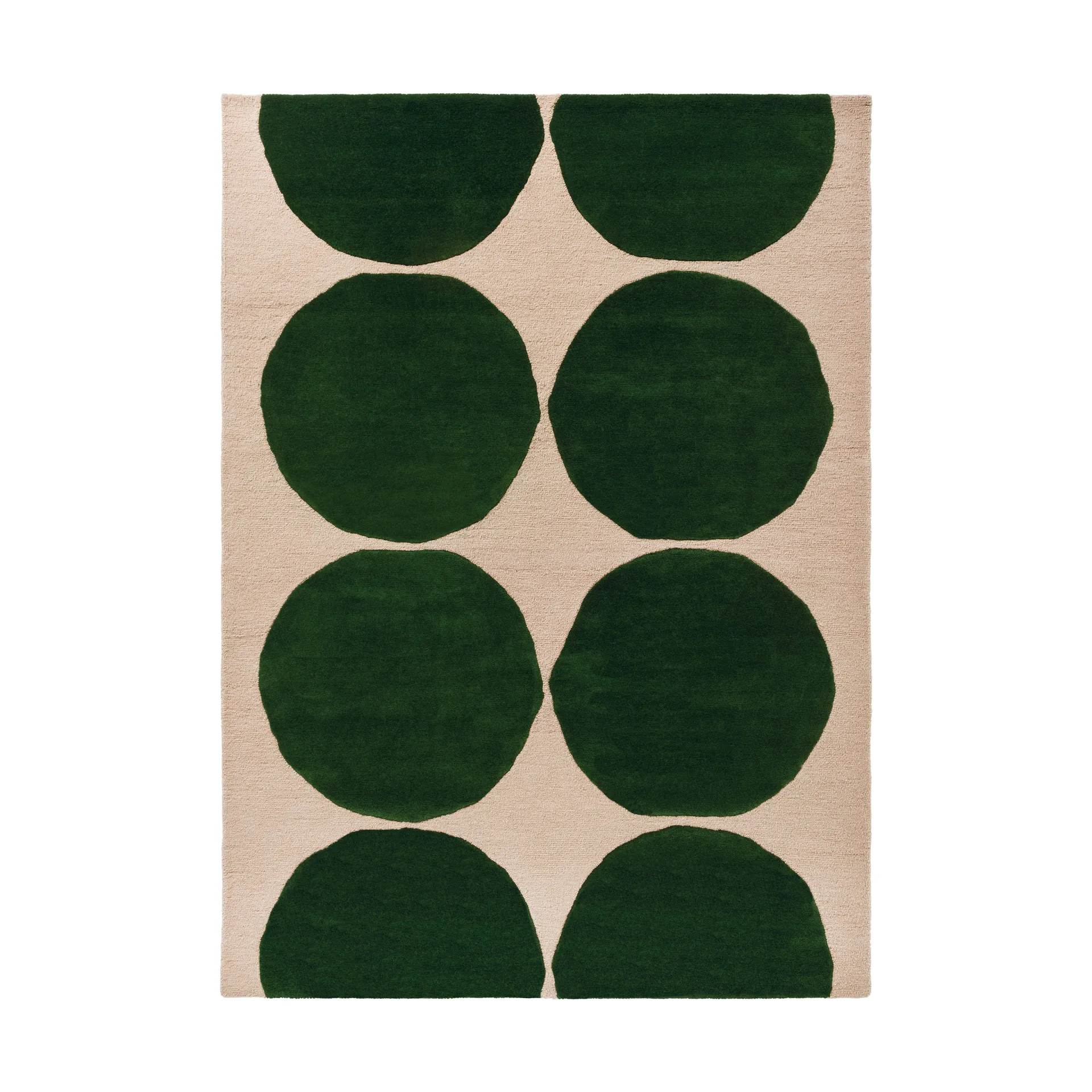 Tappeto in lana Isot Kivet, Verde, 200x280 cm Marimekko