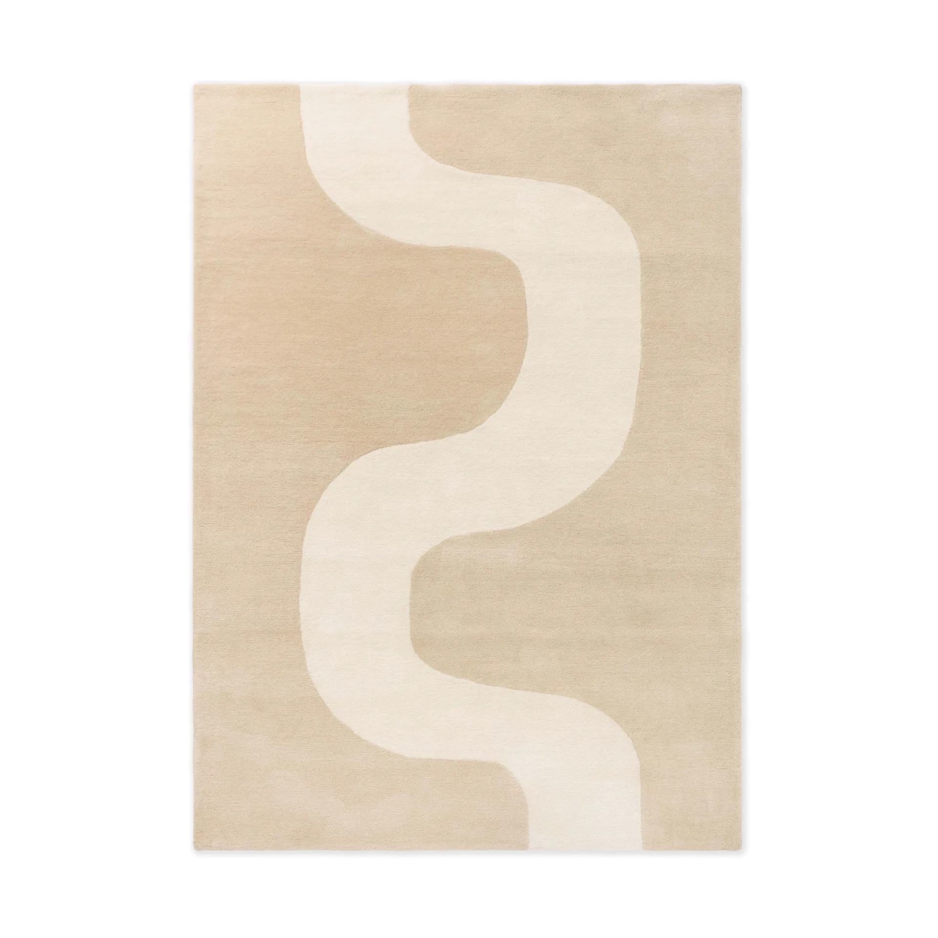 Tappeto in lana Seireeni, Warm Beige, 200x280 cm Marimekko