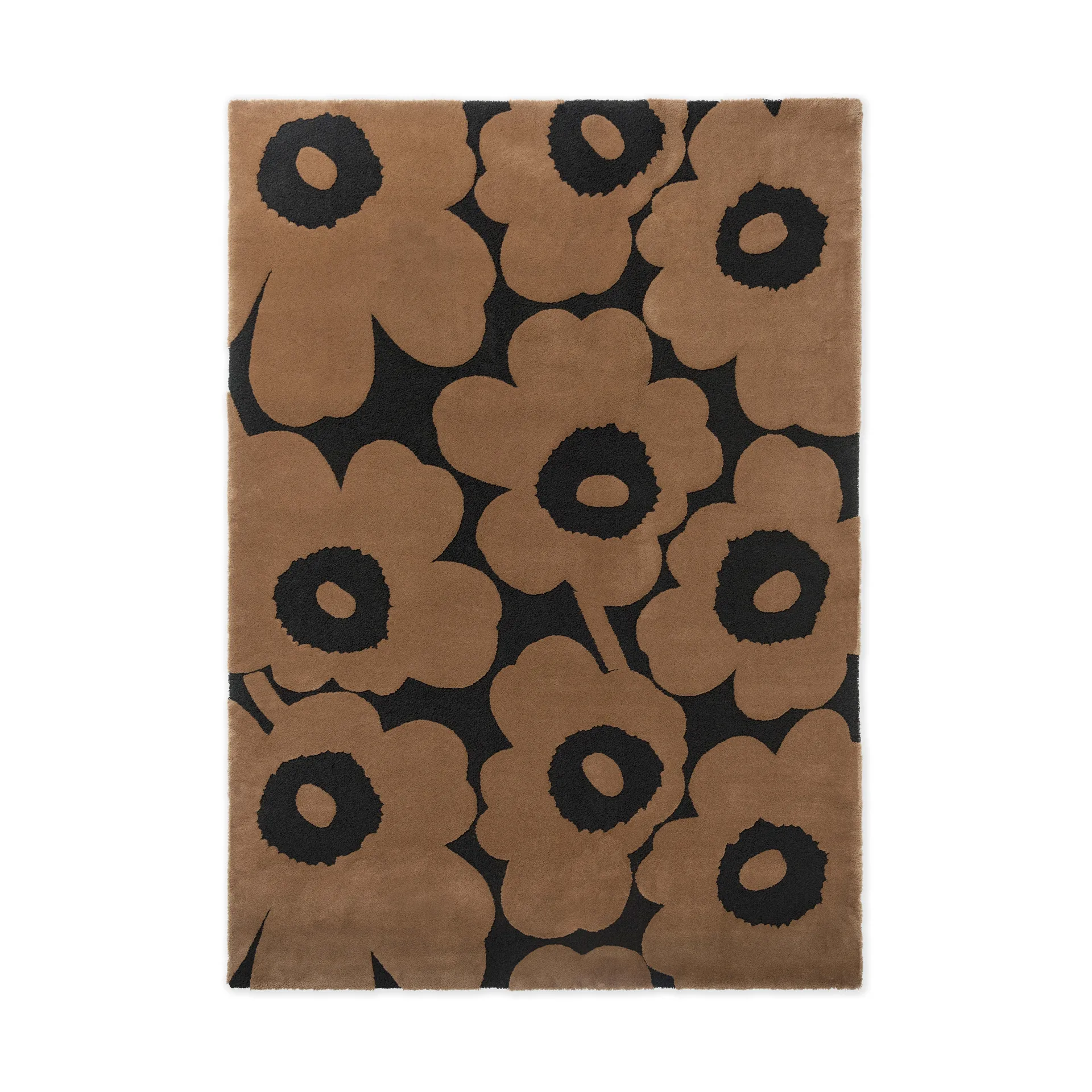 Tappeto in lana Unikko, Beige, 250x350 cm Marimekko