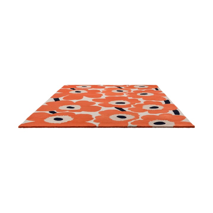 Tappeto in lana Unikko - Orange Red, 250x350 cm - Marimekko