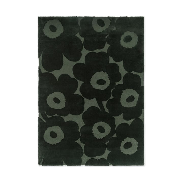 Tappeto in lana Unikko - Verde scuro, 170x240 cm - Marimekko