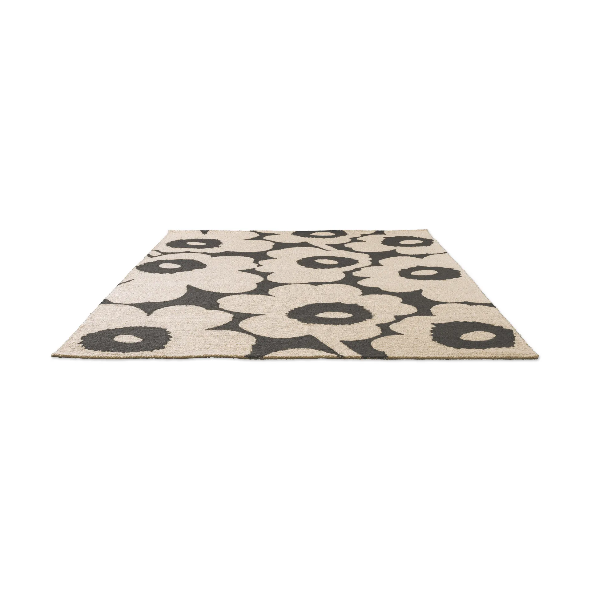 Tappeto Unikko da esterno, Charcoal-bianco, 160x230 cm Marimekko