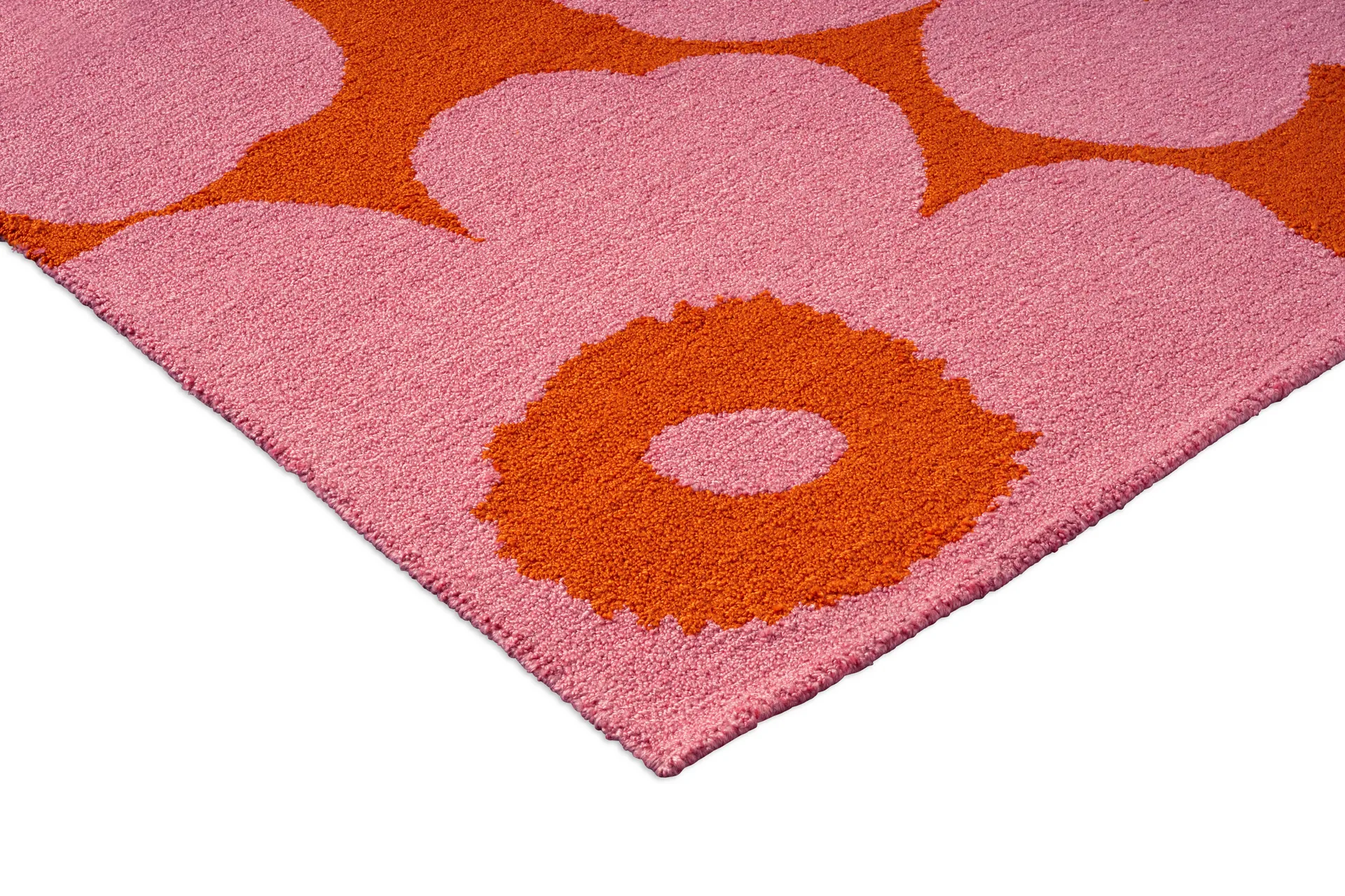 Tappeto Unikko da esterno, Rosa-arancione, 140x200 cm Marimekko