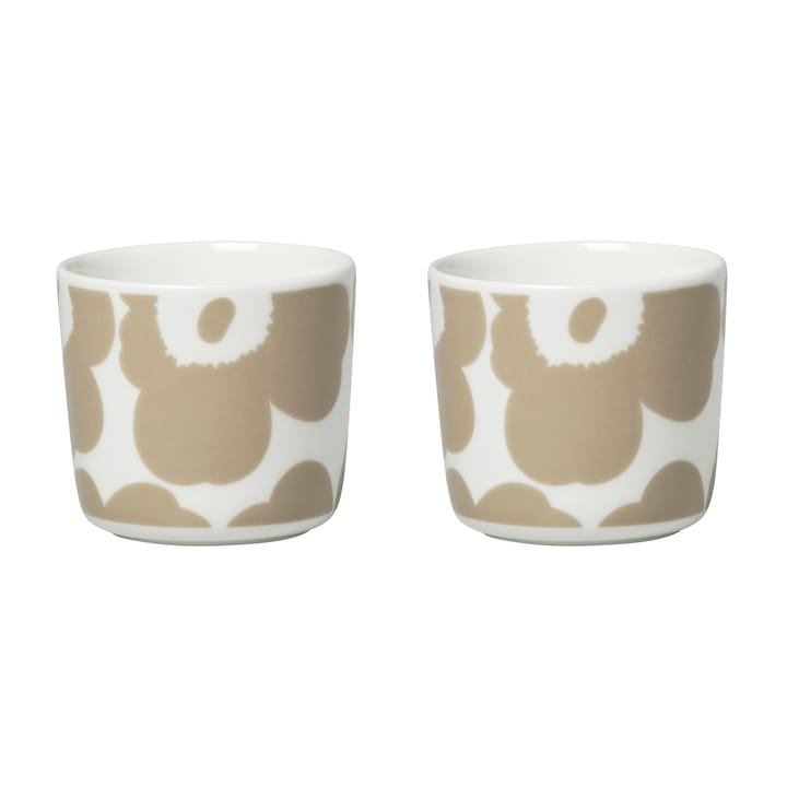 Tazza caffè Unikko senza manico 20 cl confezione da 2 - bianco-beige - Marimekko