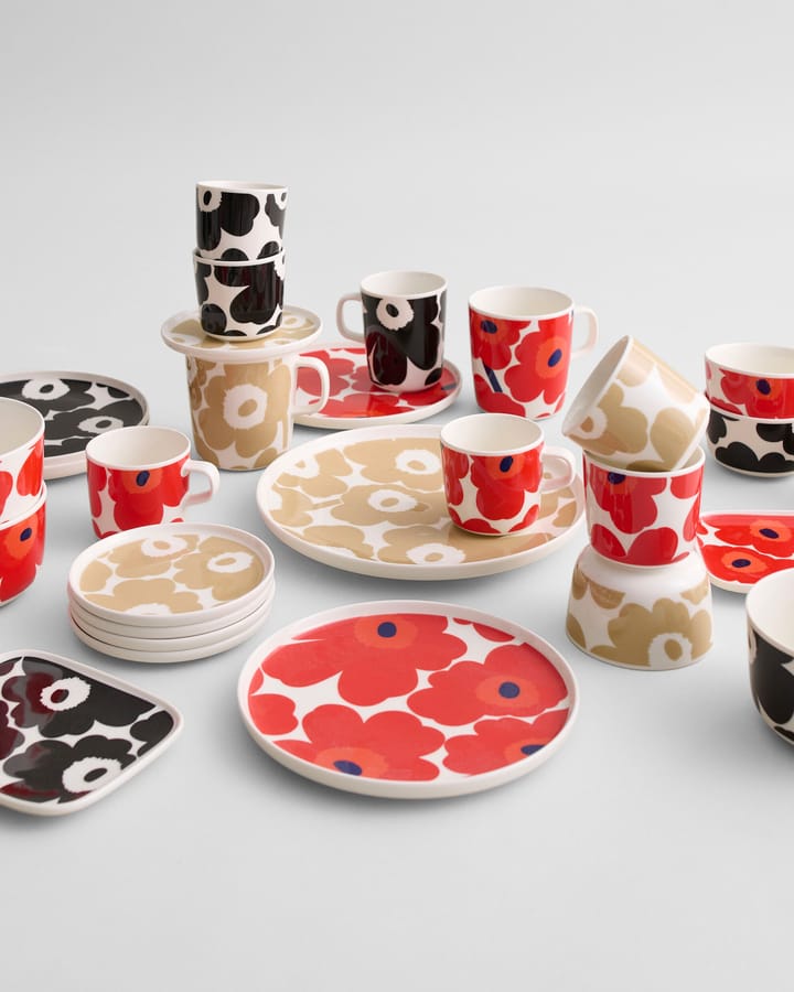 Tazza caffè Unikko senza manico 20 cl confezione da 2 - bianco-beige - Marimekko