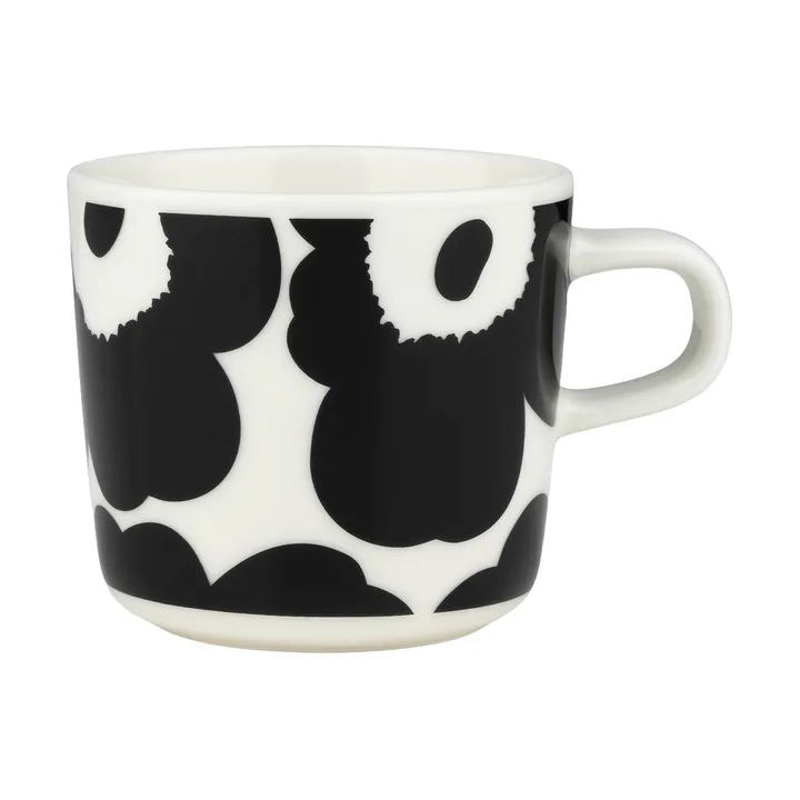 Tazza da caffè Unikko 20 cl - Black-white - Marimekko