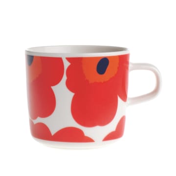Tazza da caffè Unikko 20 cl - rosso-bianco - Marimekko