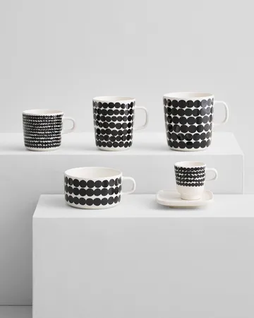 Tazza da tè Räsymatto 25 cl - nero-bianco - Marimekko