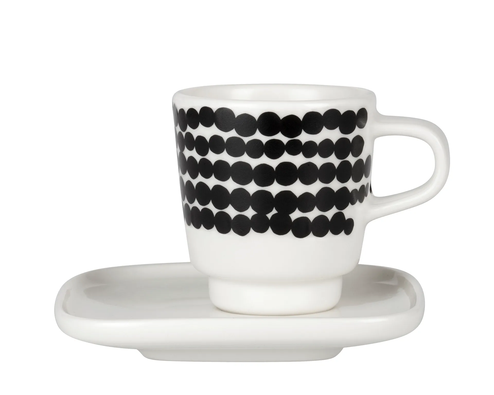 Tazza espresso Räsymatto , nero-bianco Marimekko