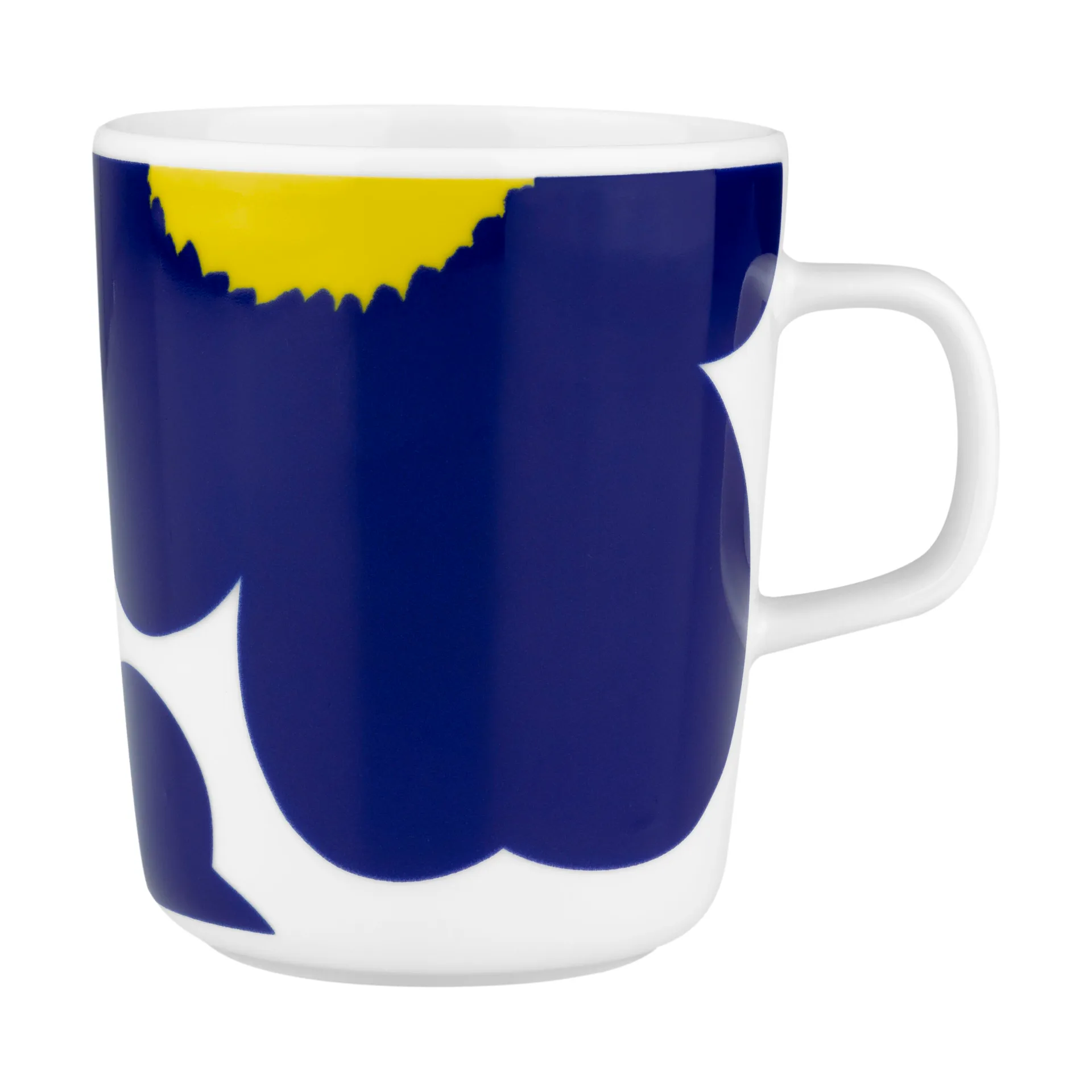 Tazza Iso Unikko 25 cl, White-d. blue-yellow Marimekko