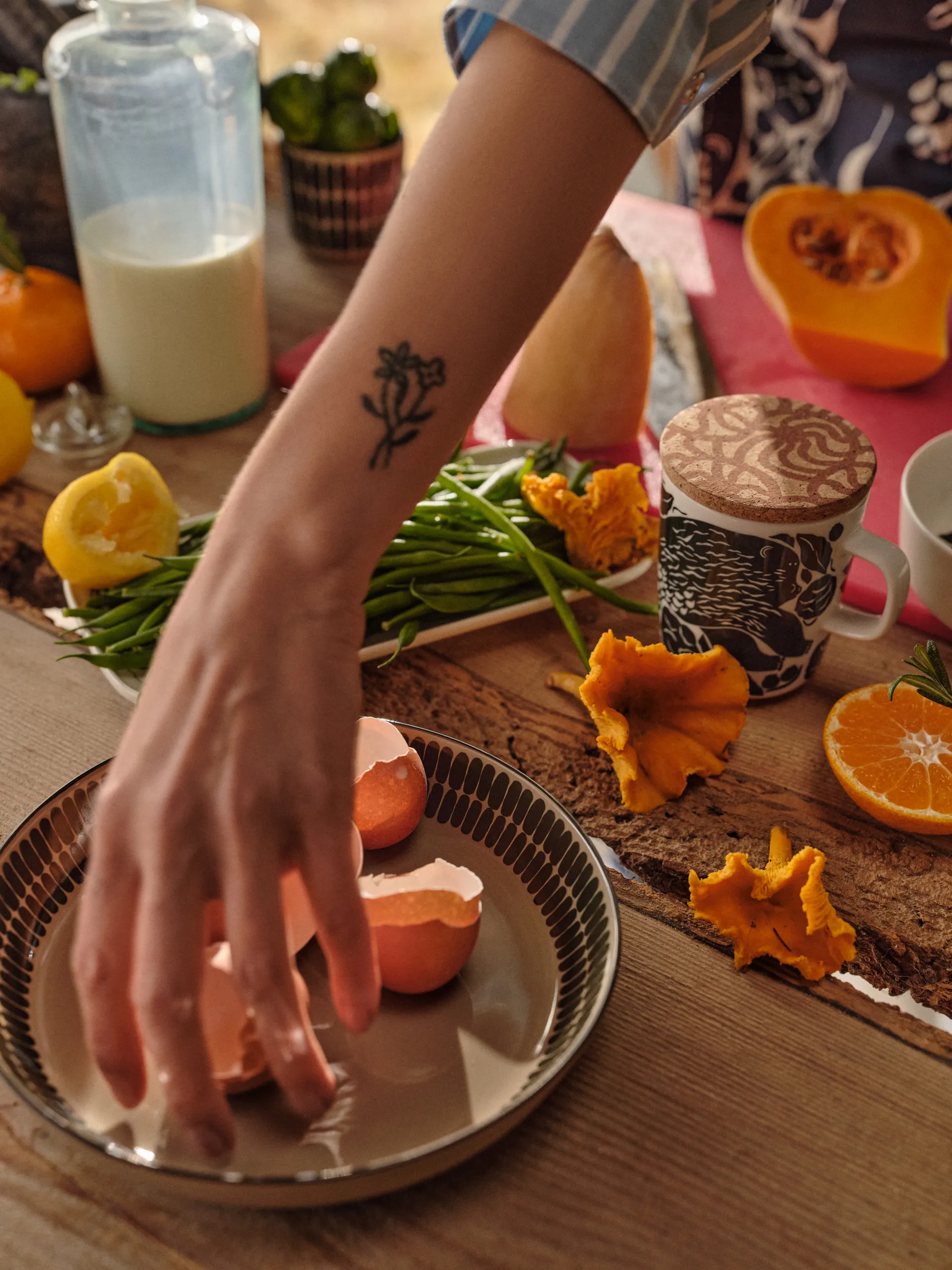 Tazza Karhuemo 2,5 dl, Bianco-verde scuro Marimekko