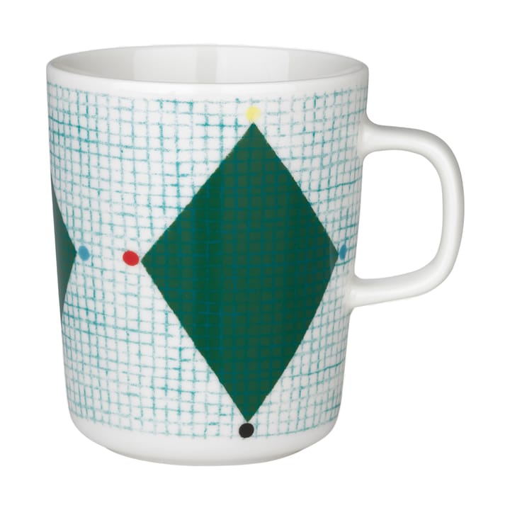 Tazza Losagne 2,5 dl, White-green-petrol blue-red Marimekko