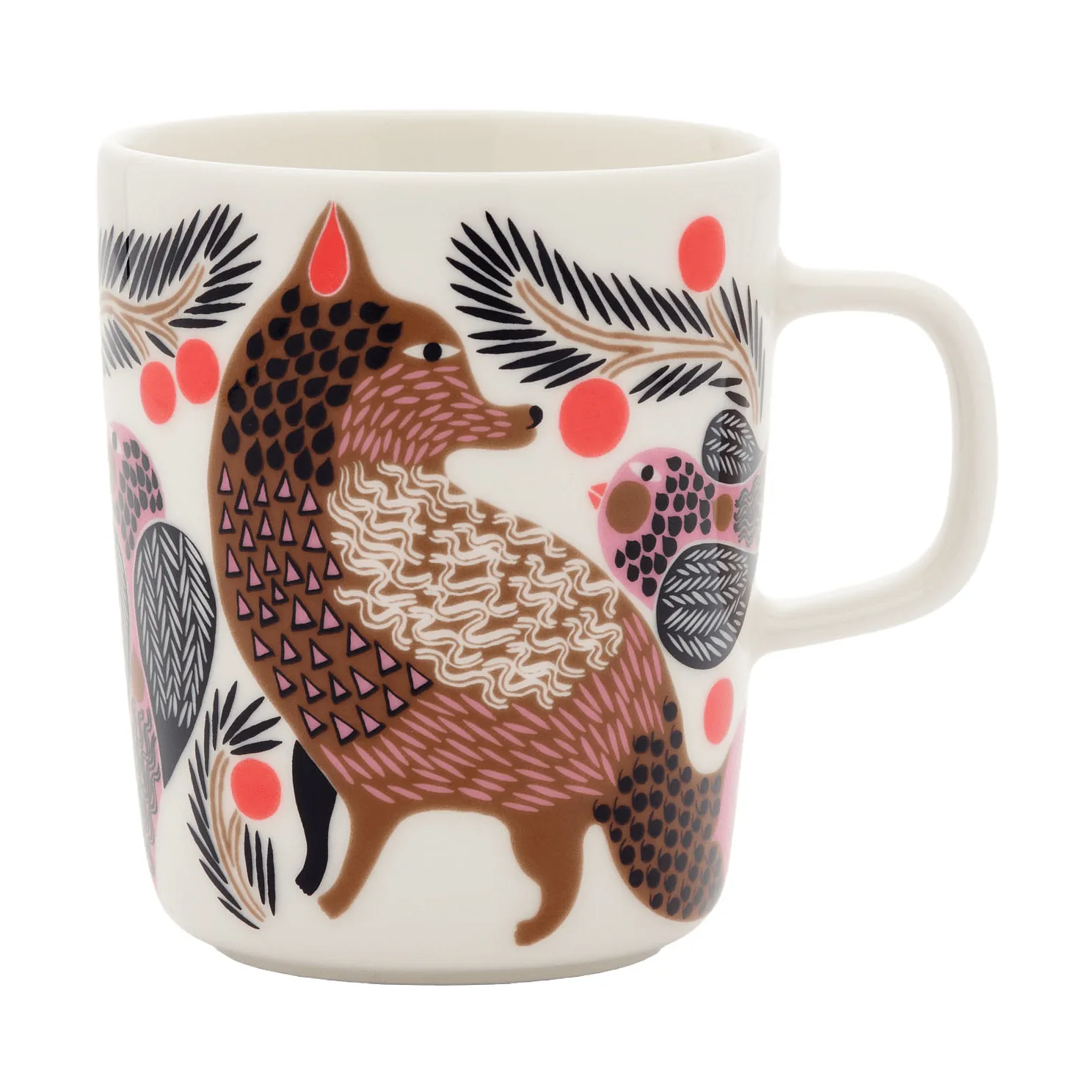 Tazza Oiva Ketunmarja 25 cl, White-bronze-pink-petrol Marimekko