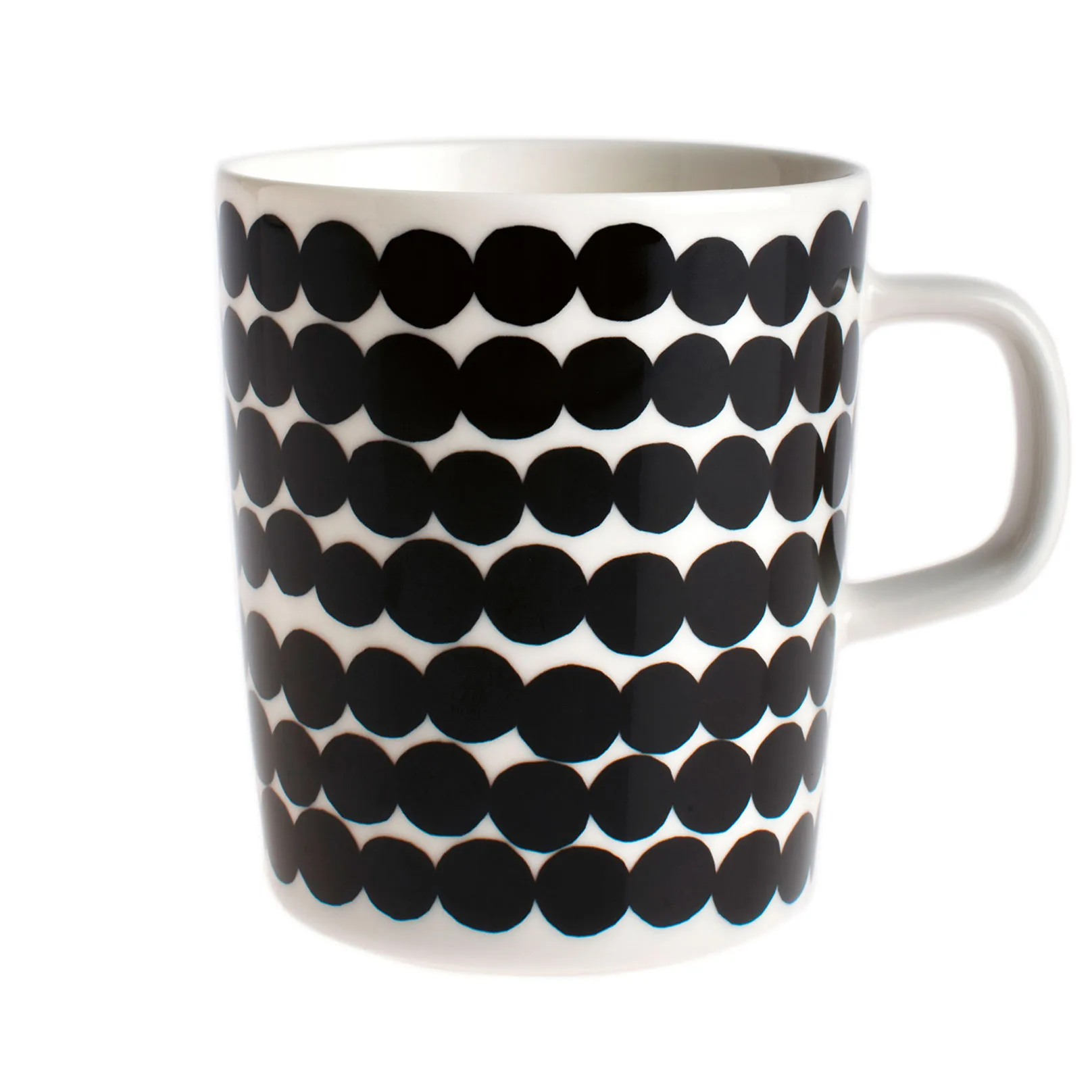 Tazza Räsymatto 25 cl, Bianco e nero Marimekko