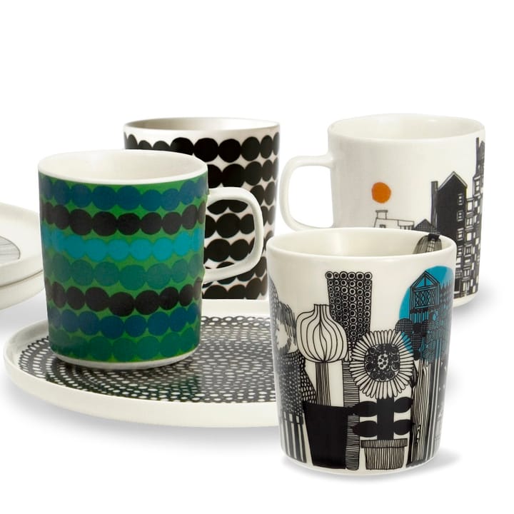 Tazza Räsymatto 25 cl - Bianco e nero - Marimekko