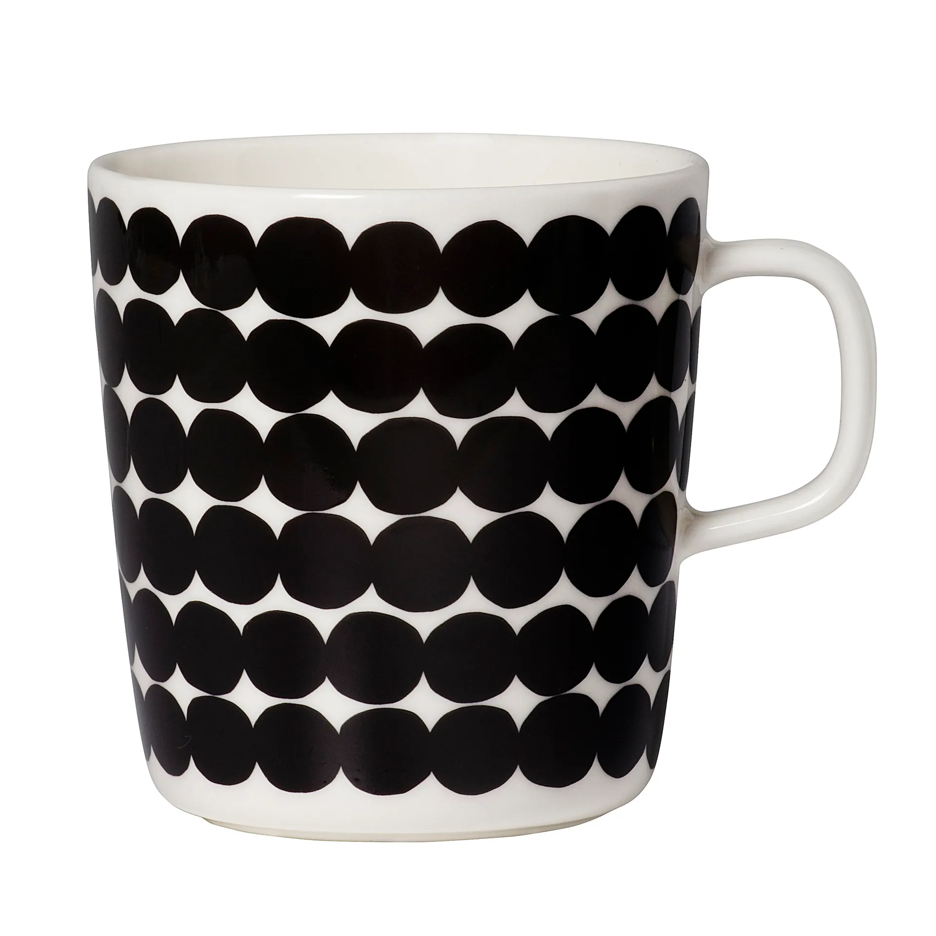 Tazza Räsymatto 4 dl, nero-bianco Marimekko