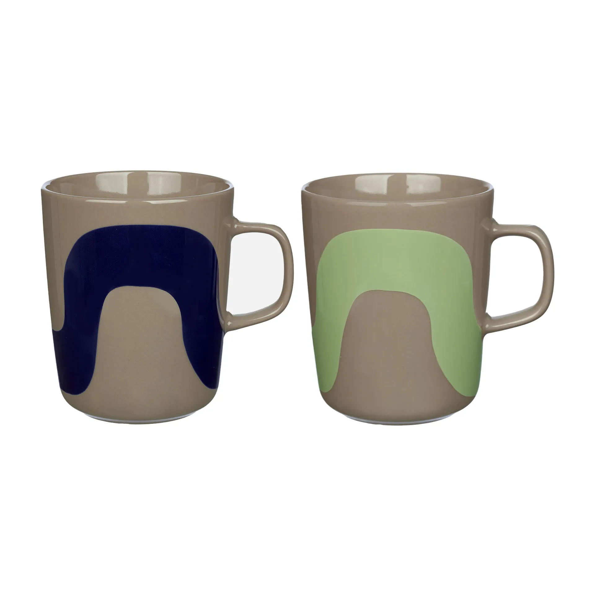 Tazza Seireeni 2,5 dl confezione da 2, Terra-blu scuro-menta Marimekko