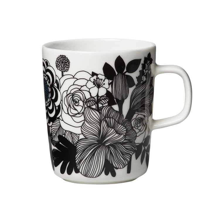 Tazza Siirtolapuutarha 2,5 dl - bianco-nero (100 anni Finlandia) - Marimekko