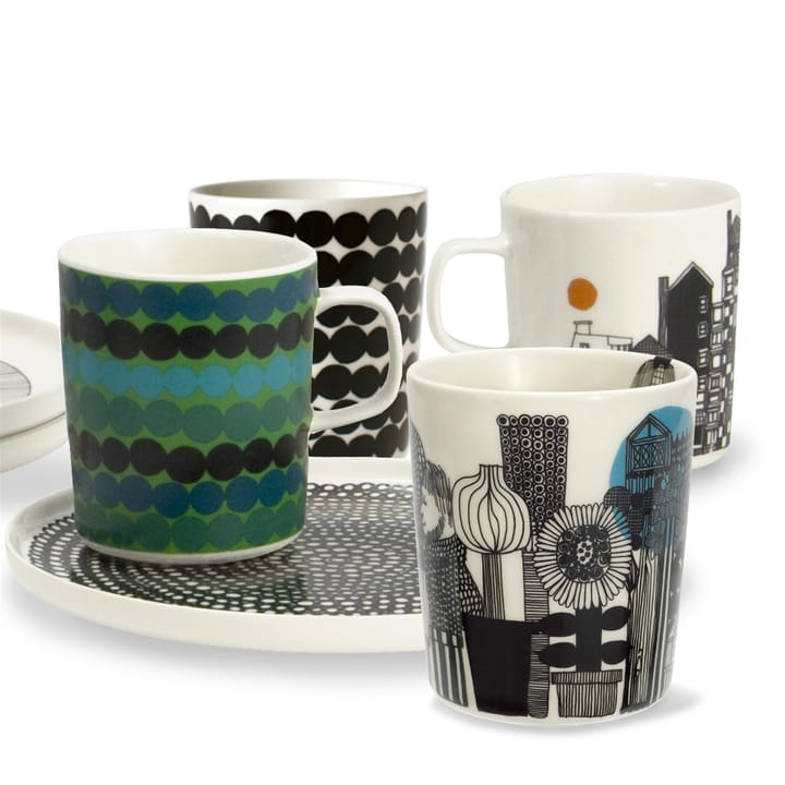 Tazza Siirtolapuutarha 2,5 dl - nero-arancio - Marimekko