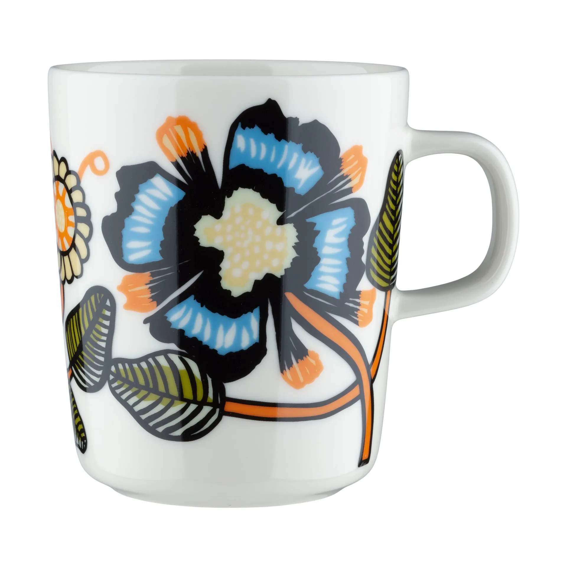 Tazza Tiara 2,5 dl, White-warm orange-green Marimekko