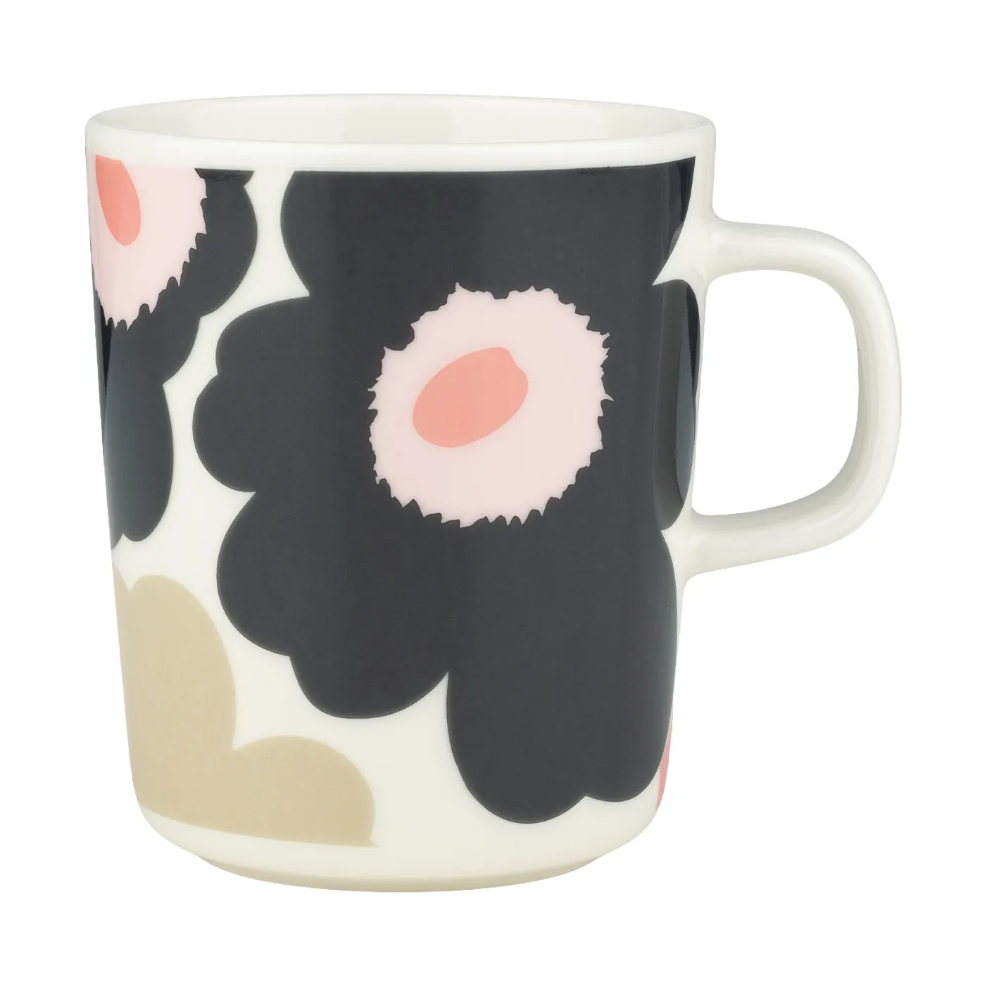 Tazza Unikko 25 cl, Off white-charcoal-sand-pink Marimekko