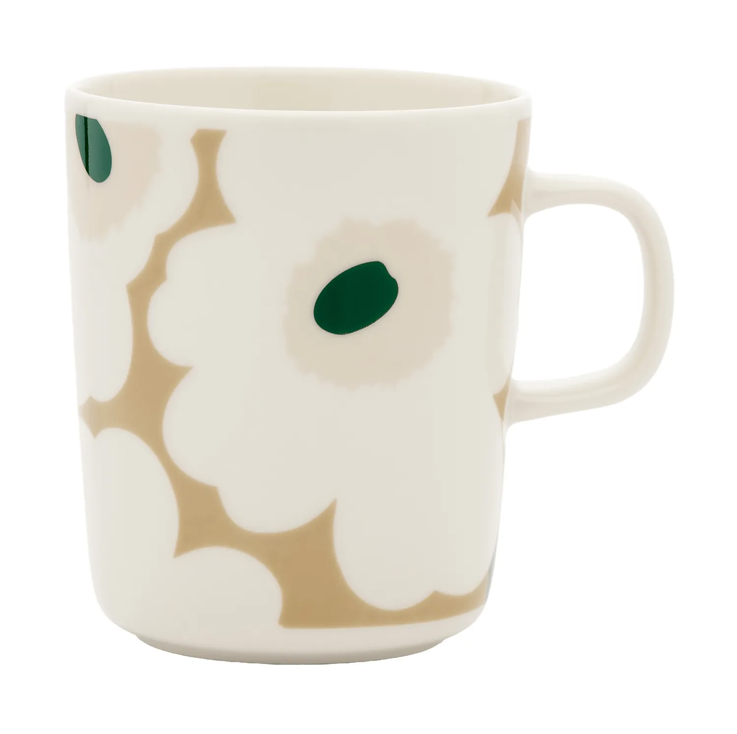 Tazza Unikko 25 cl, White-beige-light sand-dark green Marimekko