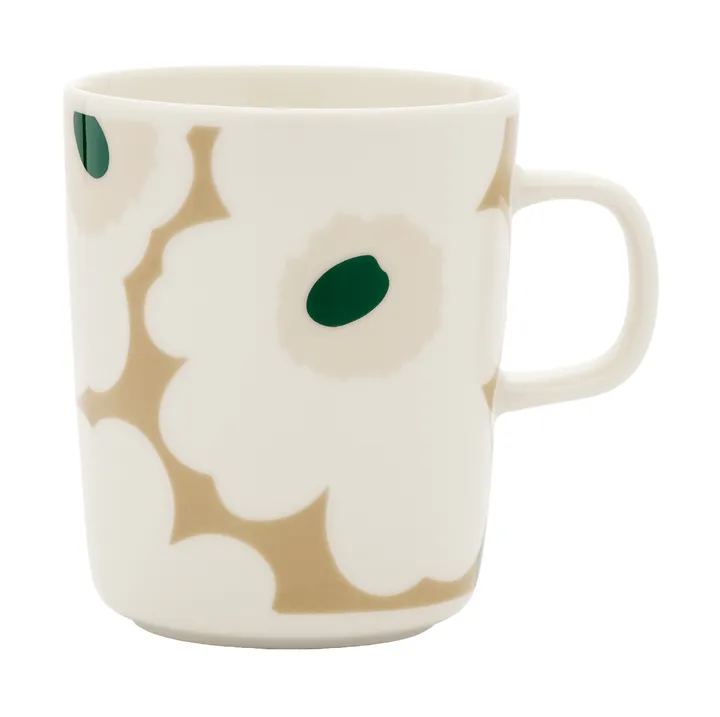 Tazza Unikko 25 cl - White-beige-light sand-dark green - Marimekko