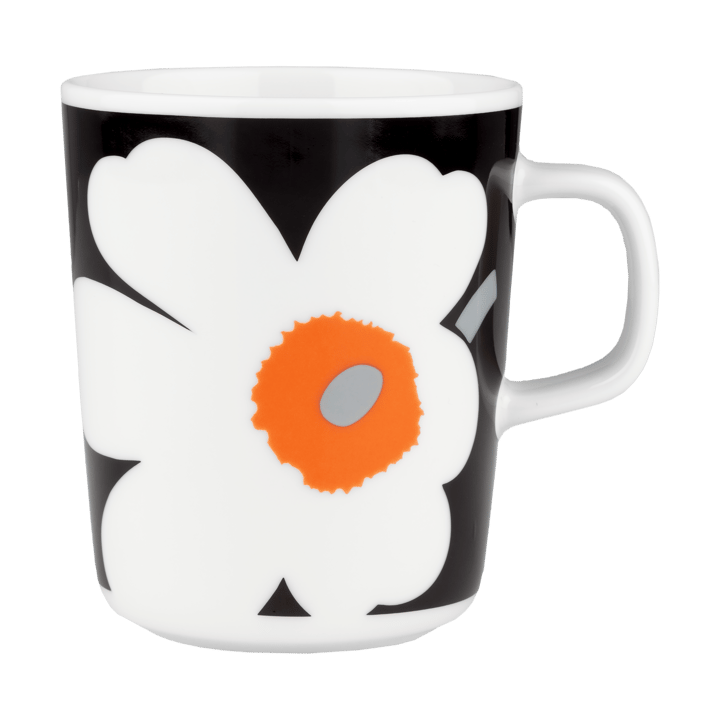 Tazza Unikko 25 cl - White-black-orange - Marimekko