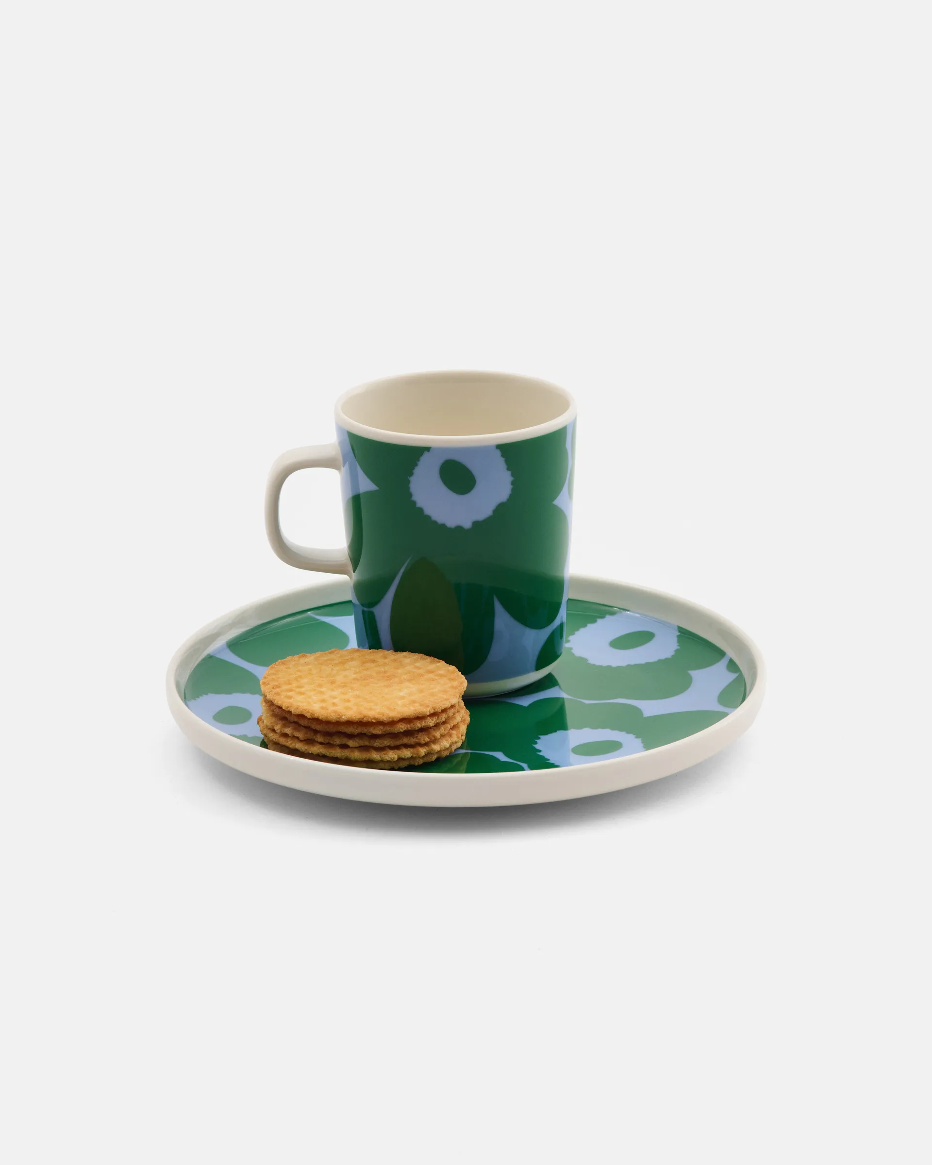 Tazza Unikko 25 cl, White-green-light blue Marimekko